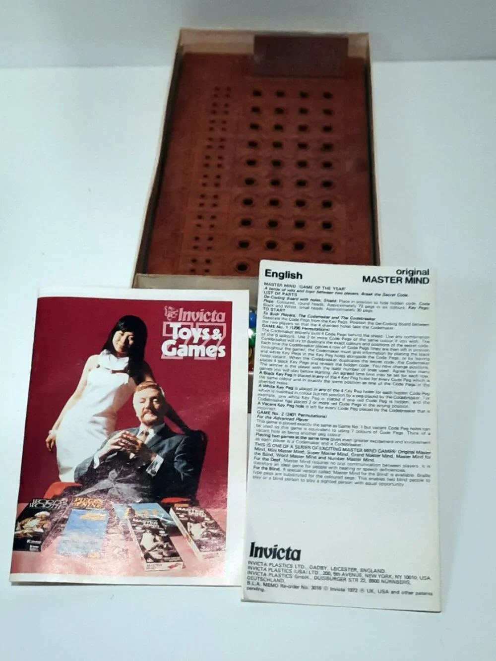 Vintage 1978 Invicta Super Master Mind Mastermind COMPLETE Board Game